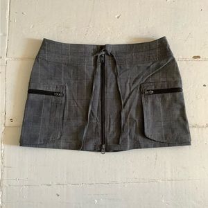 Hm herringbone mini skirt cargo y2k xs s